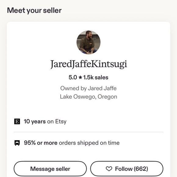 Kintsugi Wabi Sabi Birch Bark Mug - Picture 6 of 7